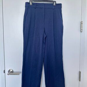 Ann Taylor Loft Peyton Trouser Pant, Navy, Size 8P